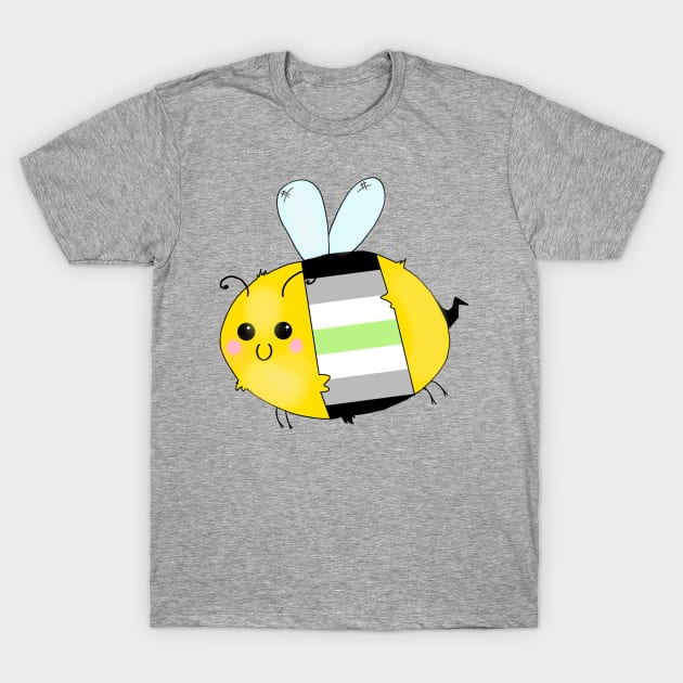 Pride Bees - Agender T-Shirt by Rendi_the_Graye